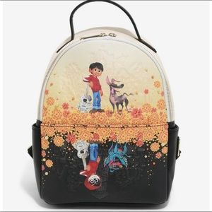 LOUNGEFLY Disney Pixar Coco Marigold Mirror Mini Backpack